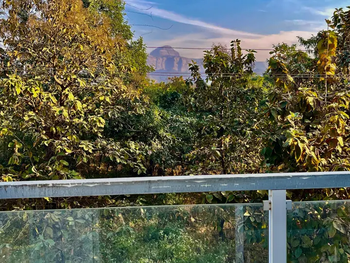 Mountain view from the balcony